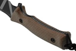 ANV Knives M311 SPELTER DLC Camo Elmax, Coyote Micarta Handle, Black Kydex Sheath, Cuchillo De Supervivencia -Tienda De Cuchillos ANVM311 009 04 anv