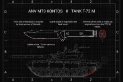 ANV M73 Kontos Black Cerakote M73-002 Cuchillo De Supervivencia -Tienda De Cuchillos ANVM73 002 09 anv knives