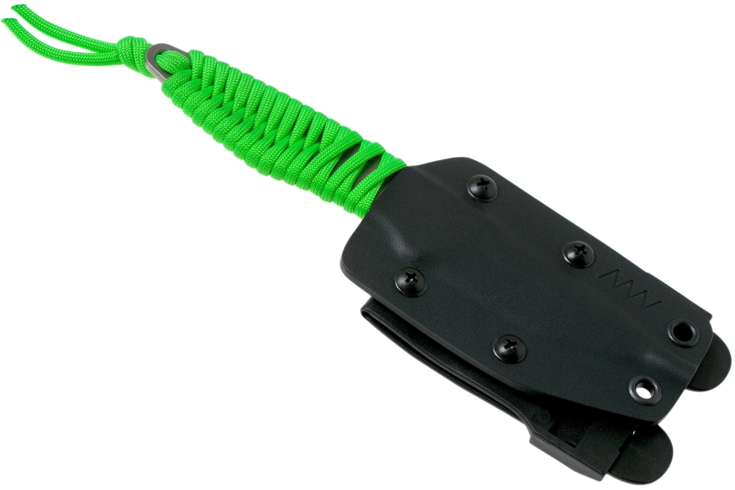 ANV P100 Sleipner, Neon Green Paracord, ANVP100-009, Black Kydex Sheath, Cuchillo De Cuello 5 ANV P100 Sleipner, Neon Green Paracord, ANVP100-009, Black Kydex Sheath, Cuchillo De Cuello - Imagen 5