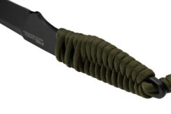 ANV Knives P100 Sleipner Cerakote, Olive Paracord, P100-039, Black Kydex Sheath, Cuchillo De Cuello -Tienda De Cuchillos ANVP100 039 04 anv