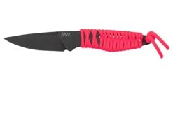 ANV Knives P100 Sleipner Cerakote, Pink Paracord, P100-044, Black Kydex Sheath, Cuchillo De Cuello