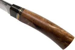 Autine Puukko, Stainless Damascus, Funda RH Marrón -Tienda De Cuchillos AT PUUKO DAM 05 autine