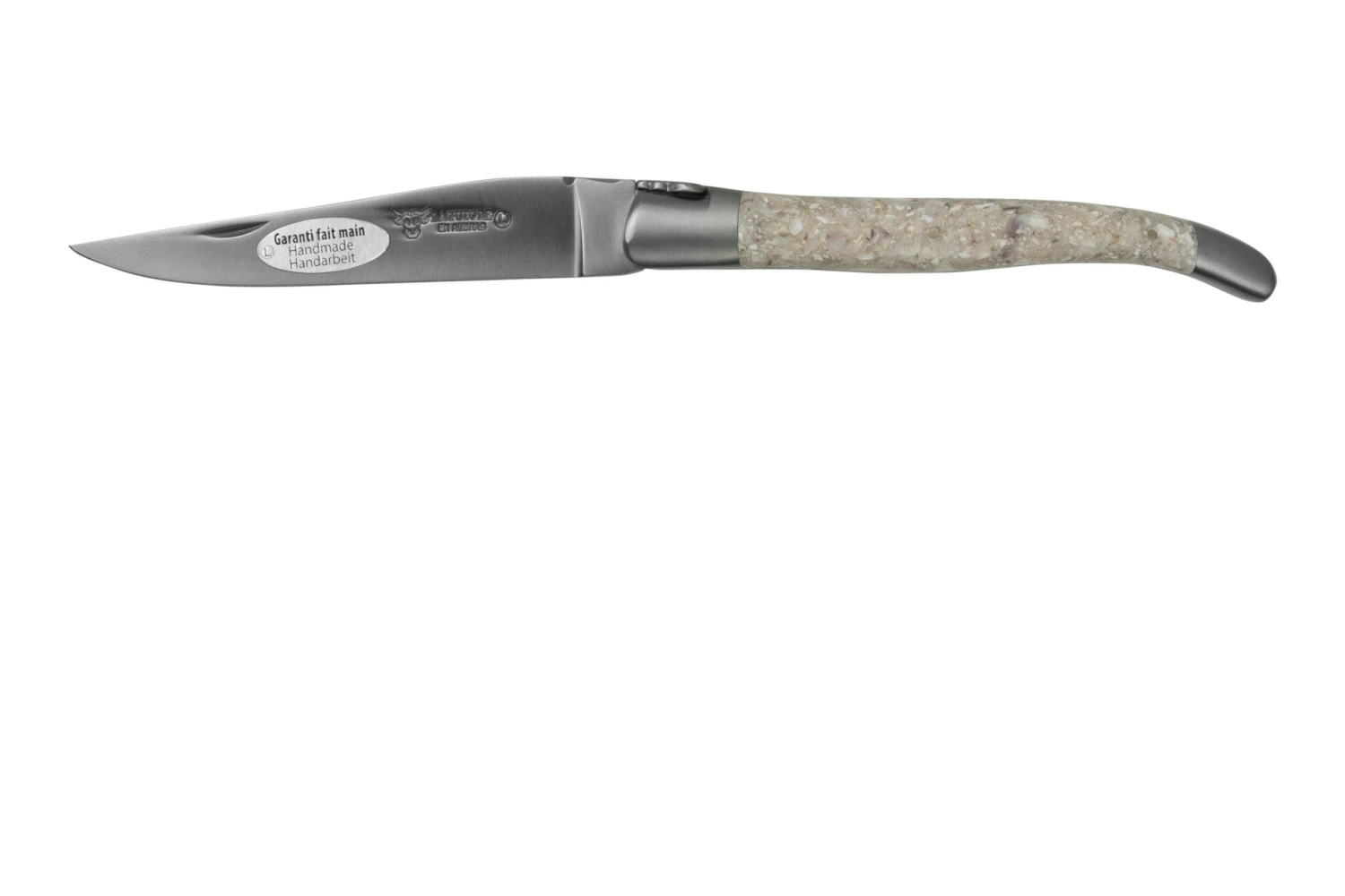 Laguiole En Aubrac Oyster L0212CQH Cáscara De Almeja, Mate, Navaja Laguiole, 12 Cm 1 Laguiole En Aubrac Oyster L0212CQH Cáscara De Almeja, Mate, Navaja Laguiole, 12 Cm