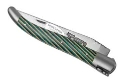 Laguiole En Aubrac Samba Turquoise L0212SATIF Madera De Samba Turquesa, Mate, Navaja Laguiole, 12 Cm -Tienda De Cuchillos AUL0212SATIF 04 laguioleaubrac