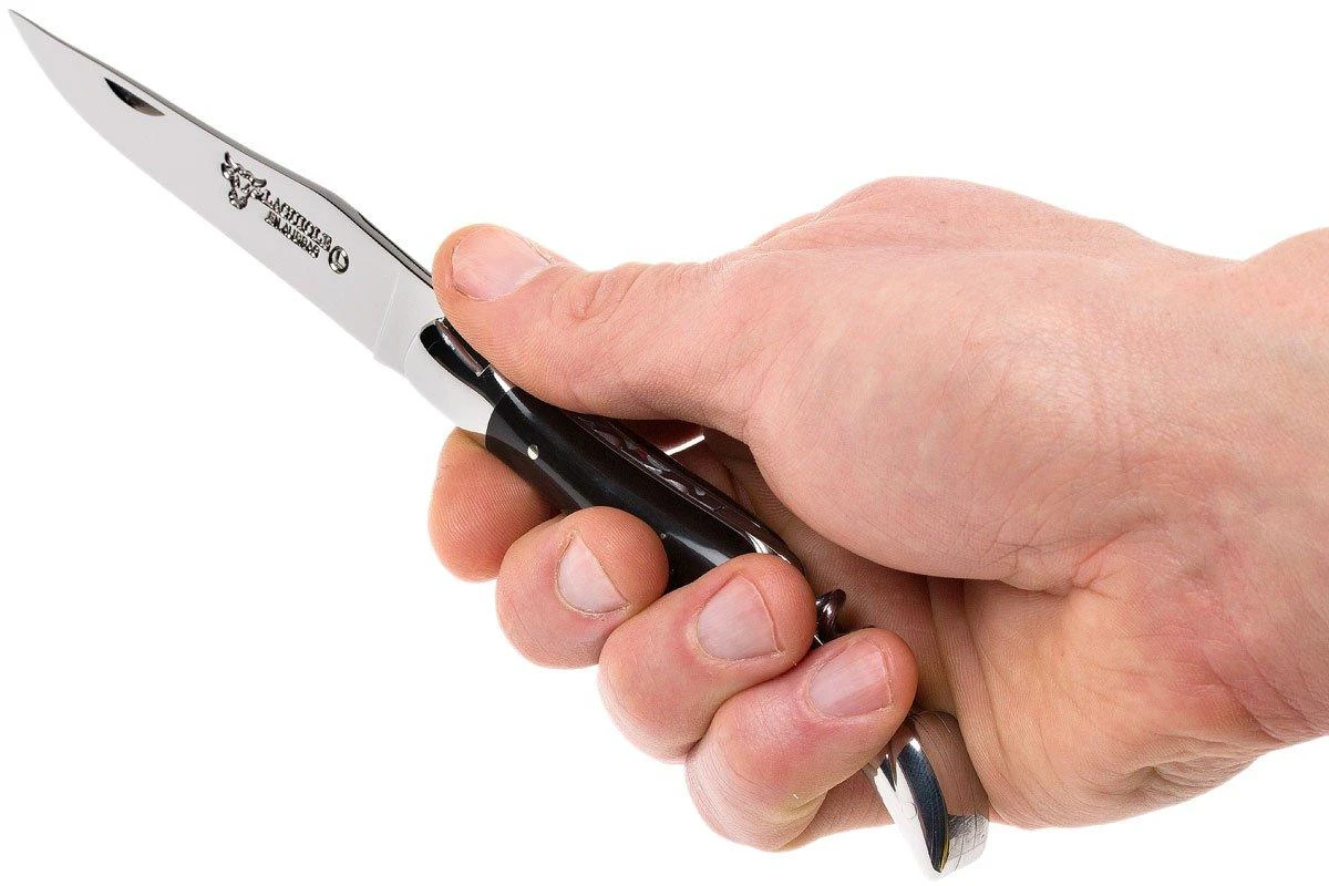 Laguiole En Aubrac 12cm Navaja Con Sacacorcho, De Cuerno De Búfalo L0312BUI-FSI1 8 Laguiole En Aubrac 12cm Navaja Con Sacacorcho, De Cuerno De Búfalo L0312BUI-FSI1 - Imagen 8