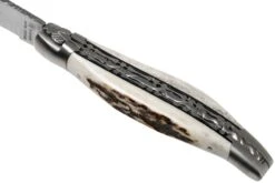Laguiole En Aubrac 12cm Double Plates, Stag Horn Limado A Mano, L0712BCI/FSB1 -Tienda De Cuchillos AUL0712BCI FSB1 07 laguiole en aubrac