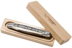 Laguiole En Aubrac 12cm Double Plates, Stag Horn Limado A Mano, L0712BCI/FSB1 -Tienda De Cuchillos AUL0712BCI FSB1 09 laguiole en aubrac