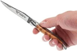 Laguiole En Aubrac 12cm Double Plates, Olive Burl Limado A Mano, L0712LLI-FSJ1 14 Laguiole En Aubrac 12cm Double Plates, Olive Burl Limado A Mano, L0712LLI-FSJ1 -Tienda De Cuchillos AUL0712LLI FSJ1 07 laguiole en aubrac aul0712lli fsj1 07