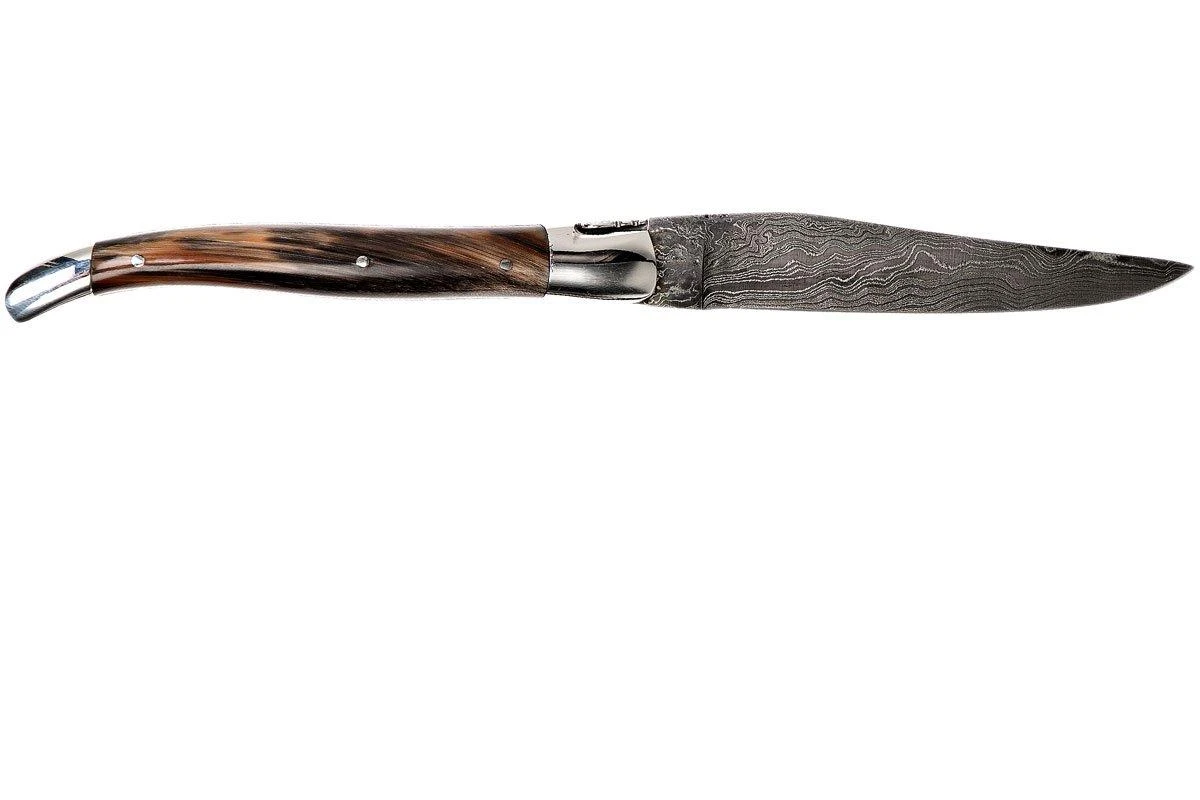 Laguiole En Aubrac 12 Cm Navaja Damascata, Full Handle Cuerno L0712PCI-FFI1 2 Laguiole En Aubrac 12 Cm Navaja Damascata, Full Handle Cuerno L0712PCI-FFI1 - Imagen 2