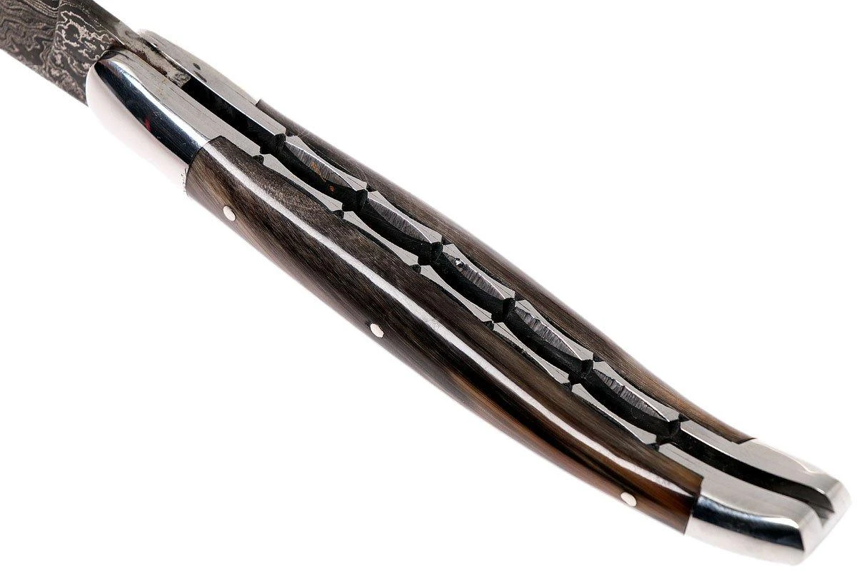Laguiole En Aubrac 12 Cm Navaja Damascata, Full Handle Cuerno L0712PCI-FFI1 5 Laguiole En Aubrac 12 Cm Navaja Damascata, Full Handle Cuerno L0712PCI-FFI1 - Imagen 5