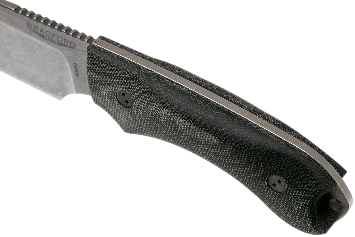 Bradford Guardian 4FE, 3D Black Micarta Guardian 4 M390, Sabre Stonewashed False Edge 4FE-101 5 Bradford Guardian 4FE, 3D Black Micarta Guardian 4 M390, Sabre Stonewashed False Edge 4FE-101 - Imagen 5