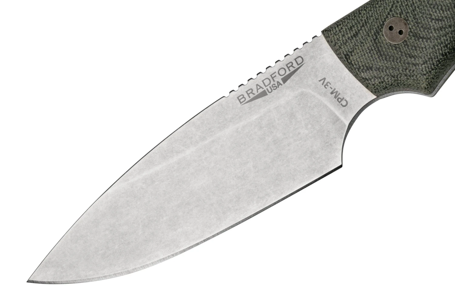Bradford Guardian 4, 3D Black Micarta, CPM-3V Sabre Stonewashed 4S-101-3V 3 Bradford Guardian 4, 3D Black Micarta, CPM-3V Sabre Stonewashed 4S-101-3V - Imagen 3