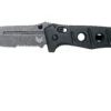 Benchmade 275SGY-1 Sibert Adamas Black G10, Tungsten Grey Serrated Navaja, Shane Sibert Design