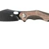 Bestech Nogard BT2105F Bronze Titanium, Brown Micarta Navaja, Kombou Design