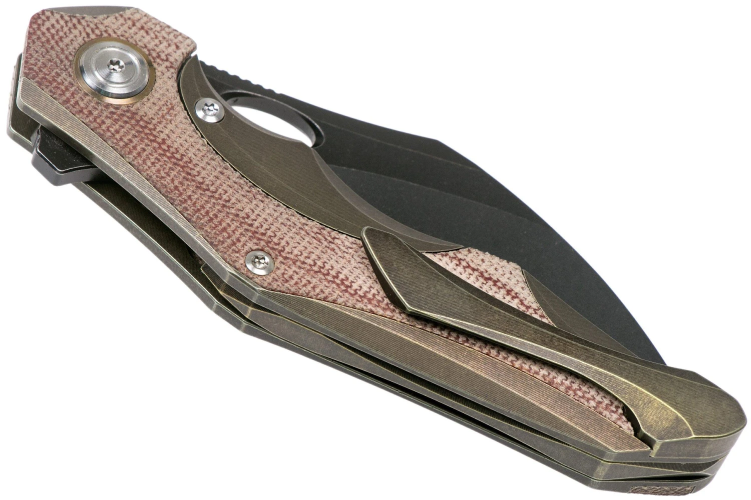 Bestech Nogard BT2105F Bronze Titanium, Brown Micarta Navaja, Kombou Design 4 Bestech Nogard BT2105F Bronze Titanium, Brown Micarta Navaja, Kombou Design - Imagen 4