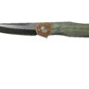 Bestech Thyra BT2106E Green Stonewashed Titanium, Copper Bolster, Two Tone Black Navaja, Diseño Kombou