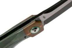 Bestech Thyra BT2106E Green Stonewashed Titanium, Copper Bolster, Two Tone Black Navaja, Diseño Kombou 13 Bestech Thyra BT2106E Green Stonewashed Titanium, Copper Bolster, Two Tone Black Navaja, Diseño Kombou -Tienda De Cuchillos BHBT2106E 06 bestech