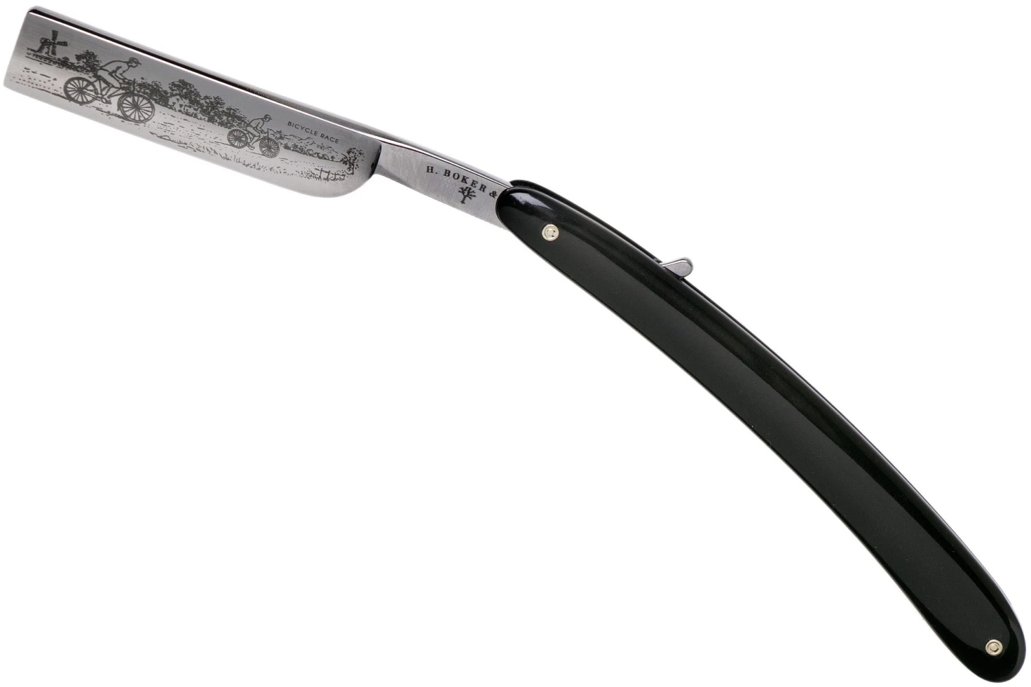 Böker Manufaktur Bicycle Race, Black Synthetic 140223 Navaja De Afeitar 1 Böker Manufaktur Bicycle Race, Black Synthetic 140223 Navaja De Afeitar