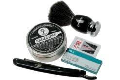 Böker Barberette Black 140901SET Set De Regalo, Navaja De Afeitar Shavette