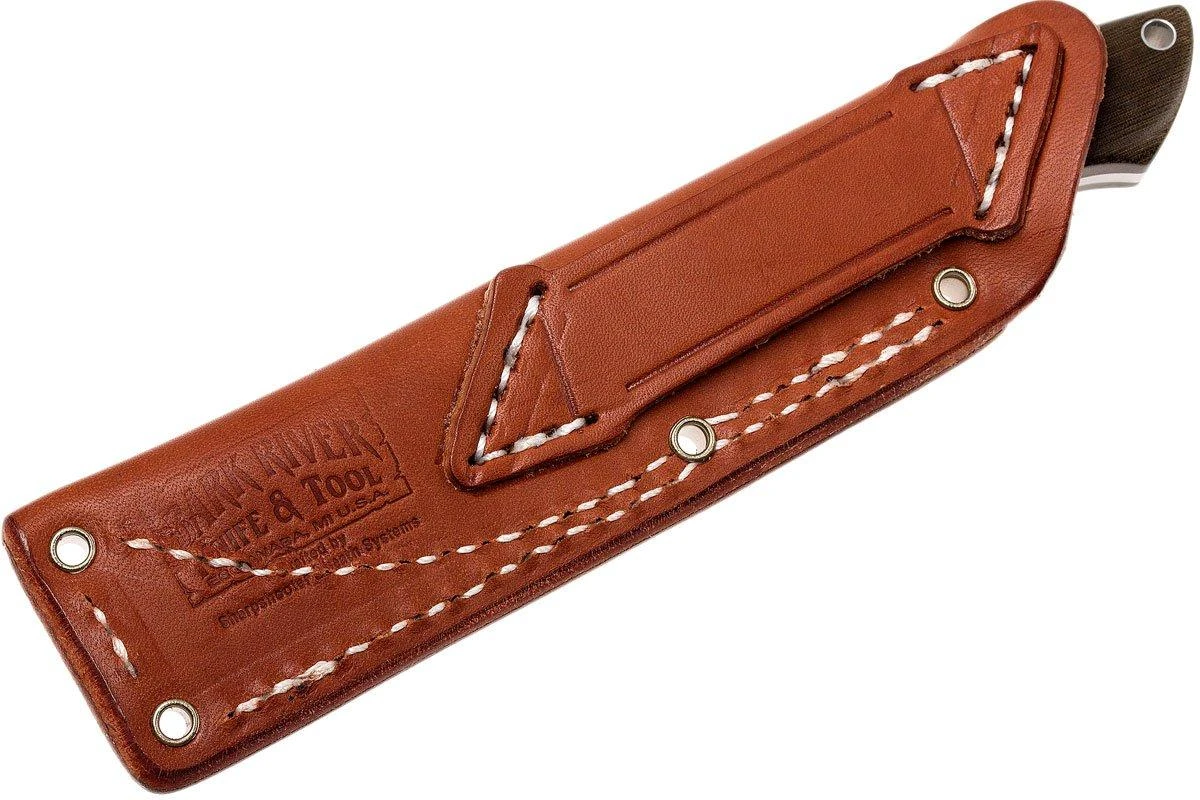 Bark River Mini Canadian A2, Green Canvas Micarta 8 Bark River Mini Canadian A2, Green Canvas Micarta - Imagen 8