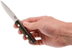 Bark River Mini Bushcrafter CPM 3V, Green Canvas Micarta, Red Liner -Tienda De Cuchillos BRK06 022GNC RL 06 bark river brk06 022gnc rl 06