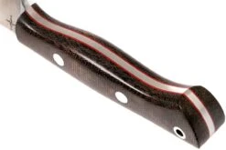 Bark River Mini Aurora CPM 3V, Green Canvas Micarta, Red Liner -Tienda De Cuchillos BRK06 025GNC RL 04 bark river brk06 025gnc rl 04