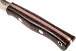 Bark River Mini Aurora CPM 3V, Green Canvas Micarta, Red Liner -Tienda De Cuchillos BRK06 025GNC RL 05 bark river brk06 025gnc rl 05