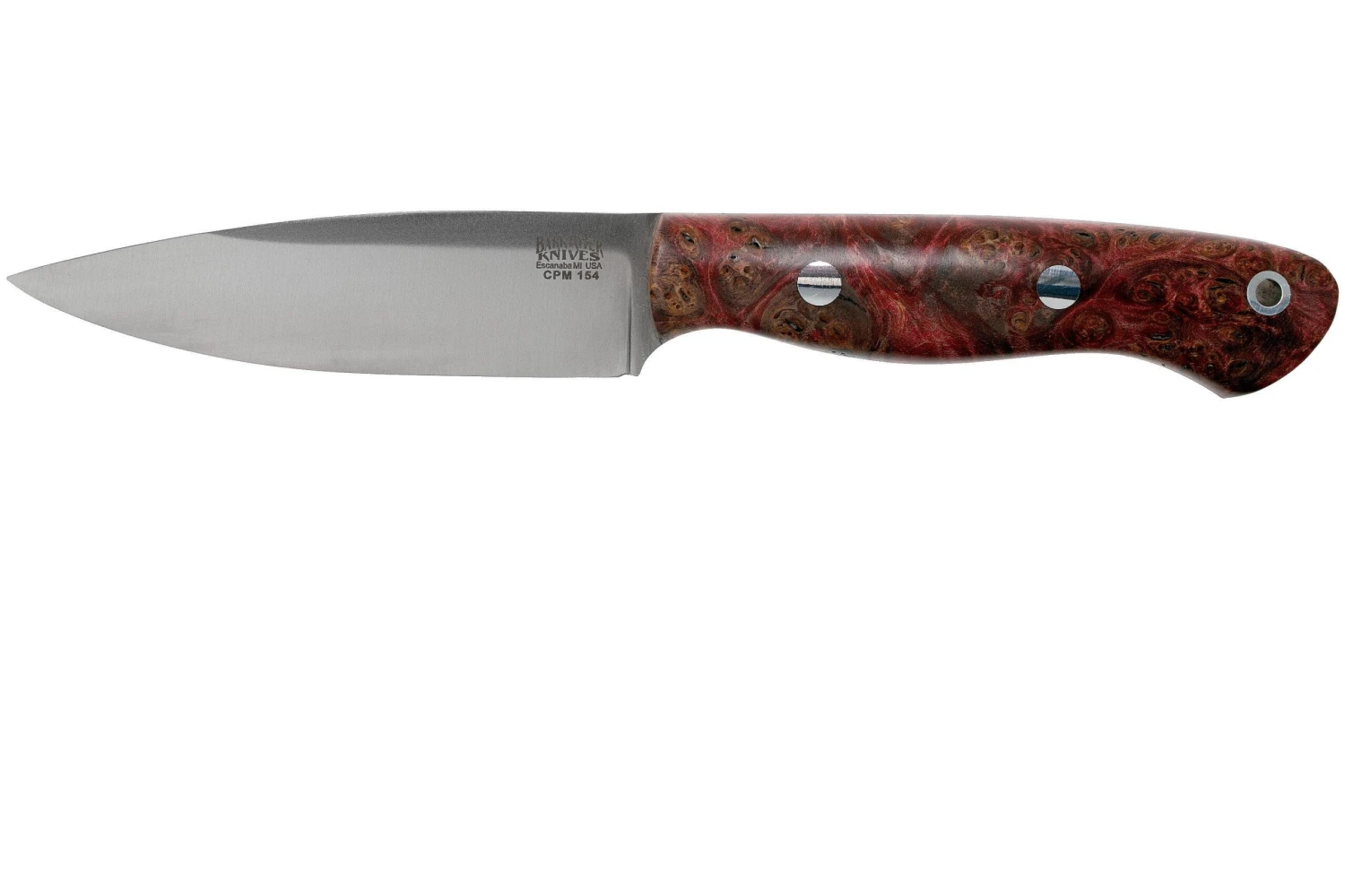 Bark River Mini Aurora CPM 154, Hellfire Maple Burl 1 Bark River Mini Aurora CPM 154, Hellfire Maple Burl