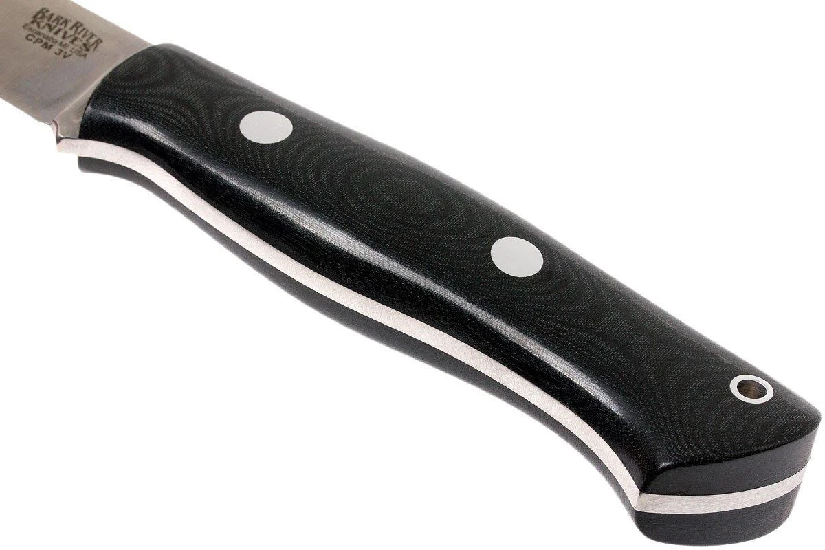 Bark River Aurora LT CPM 3V, Black Linen Micarta 4 Bark River Aurora LT CPM 3V, Black Linen Micarta - Imagen 4