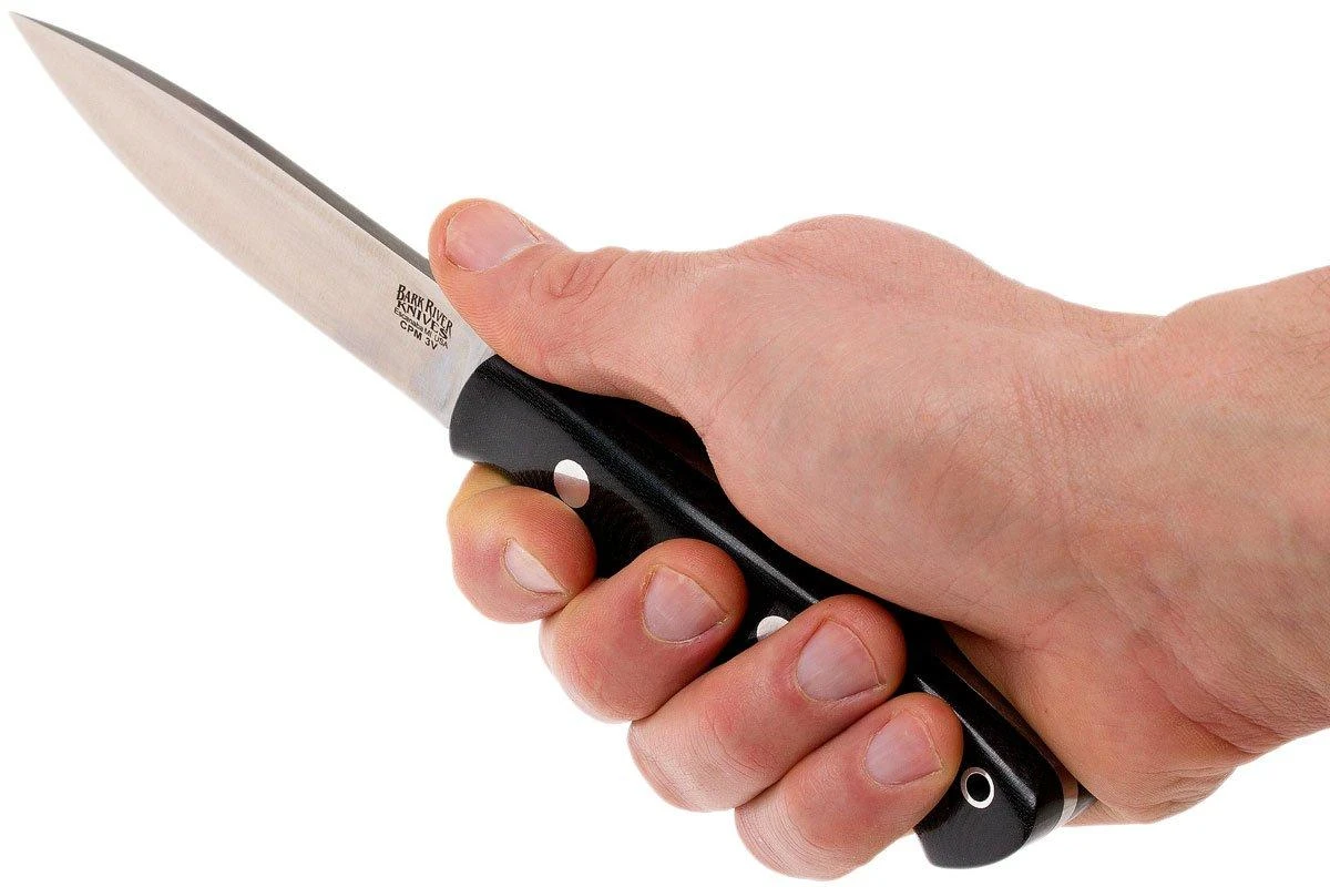 Bark River Aurora LT CPM 3V, Black Linen Micarta 6 Bark River Aurora LT CPM 3V, Black Linen Micarta - Imagen 6