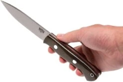 Bark River Aurora LT A2, Green Canvas Micarta, Red Liners 13 Bark River Aurora LT A2, Green Canvas Micarta, Red Liners -Tienda De Cuchillos BRK06 113GRCRL 06 bark river brk06 113grcrl 06