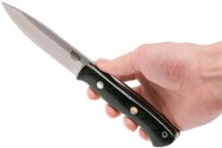 Bark River Aurora 3V, Black Canvas Micarta Cuchillo Bushcraft -Tienda De Cuchillos BRK06 122 3VBLC 07 bark river brk06 122 3vblc 07