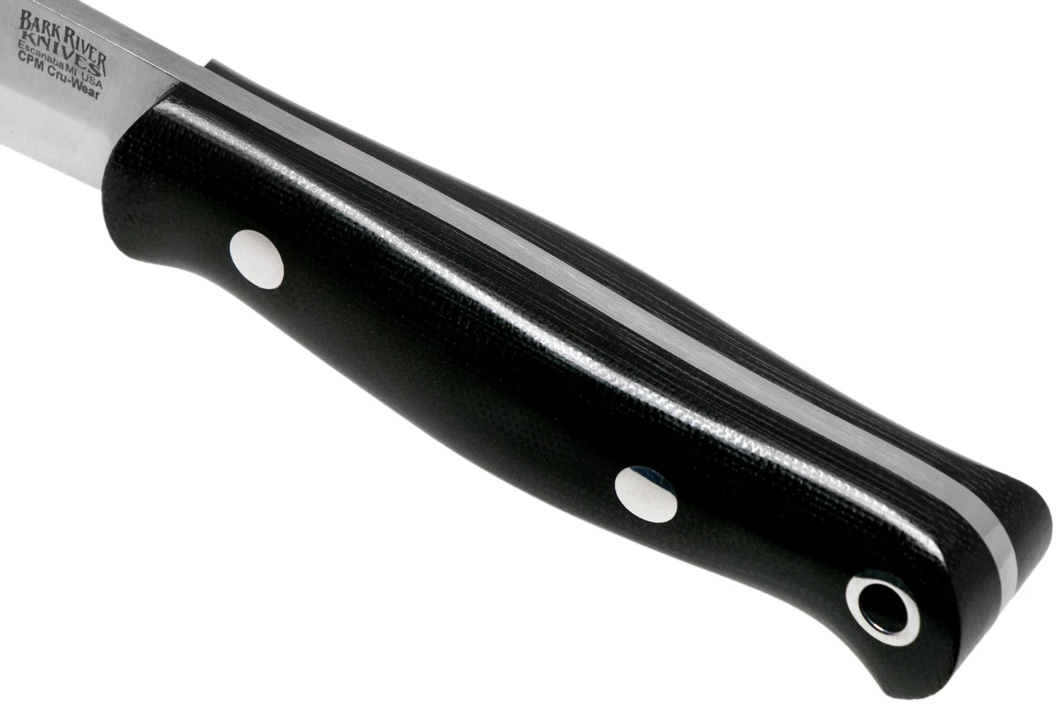 Bark River Bushcrafter CPM CruWear, Black Canvas Micarta, Cuchillo Bushcraft 5 Bark River Bushcrafter CPM CruWear, Black Canvas Micarta, Cuchillo Bushcraft - Imagen 5