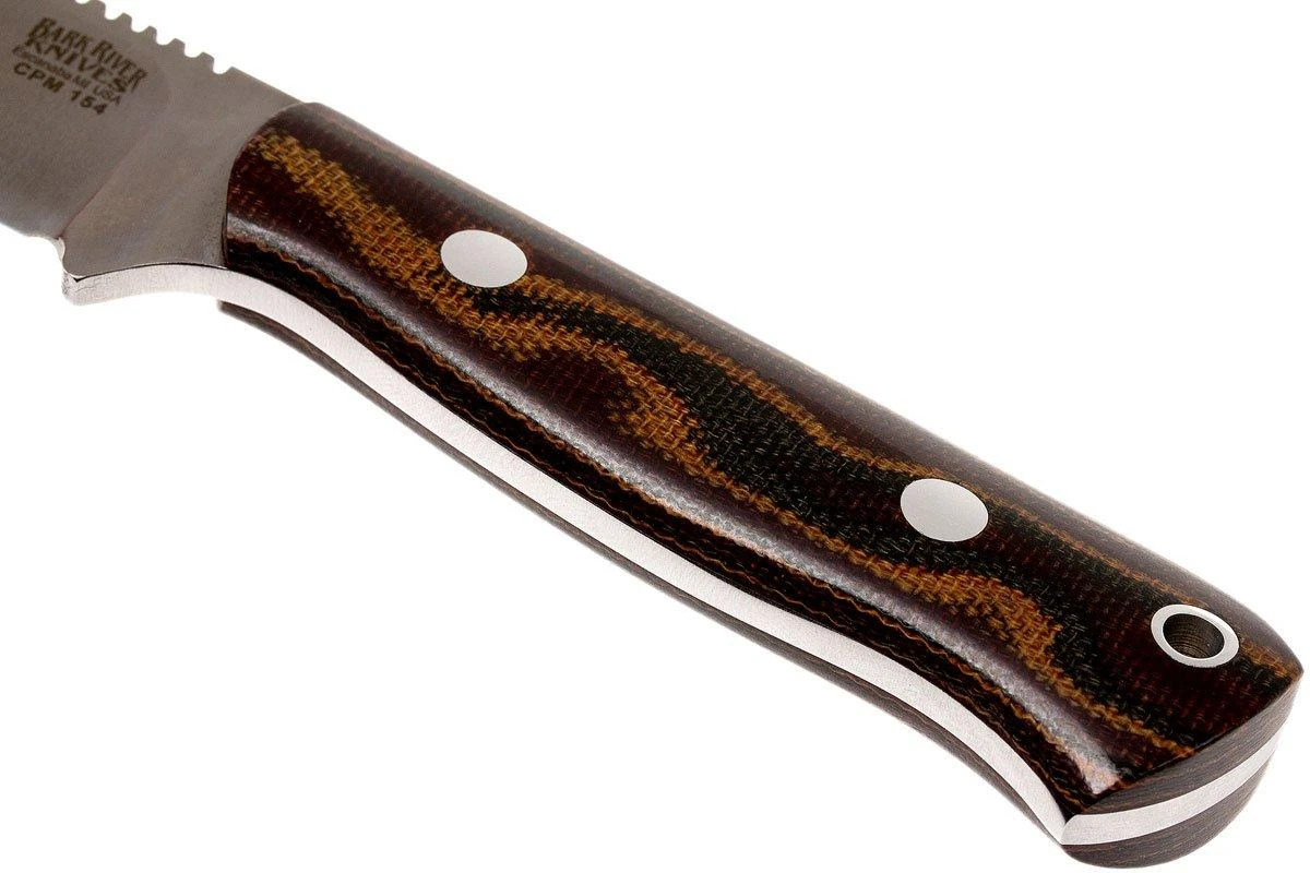 Bark River Bravo Necker II CPM 154CM, Burgundy Snakeskin Micarta 4 Bark River Bravo Necker II CPM 154CM, Burgundy Snakeskin Micarta - Imagen 4