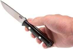 Bark River Bravo EDC A2, Black Canvas Micarta, Black Sheath -Tienda De Cuchillos BRK07 007BRKC 06 bark river brk07 007brkc 06