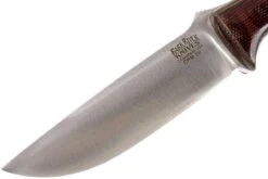 Bark River Gunny CPM 3V, Burgundy Snakeskin Micarta, Funda Marrón -Tienda De Cuchillos BRK07 025SBCM 03 bark river brk07 025sbcm 03