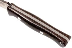 Bark River Gunny CPM 3V, Burgundy Snakeskin Micarta, Funda Marrón -Tienda De Cuchillos BRK07 025SBCM 05 bark river brk07 025sbcm 05