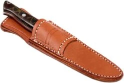 Bark River Gunny CPM 3V, Burgundy Snakeskin Micarta, Funda Marrón -Tienda De Cuchillos BRK07 025SBCM 07 bark river brk07 025sbcm 07