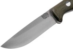 Bark River Bravo EDC CPM 3V Rampless, Green Canvas Micarta Cuchillo Bushcraft -Tienda De Cuchillos BRK07 027GCMR 03 bark river knives