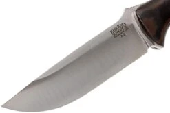 Bark River Bravo 1 A2, Black Green Camo Canvas Micarta, Funda Marrón -Tienda De Cuchillos BRK07 111COC 03 bark river brk07 111coc 03