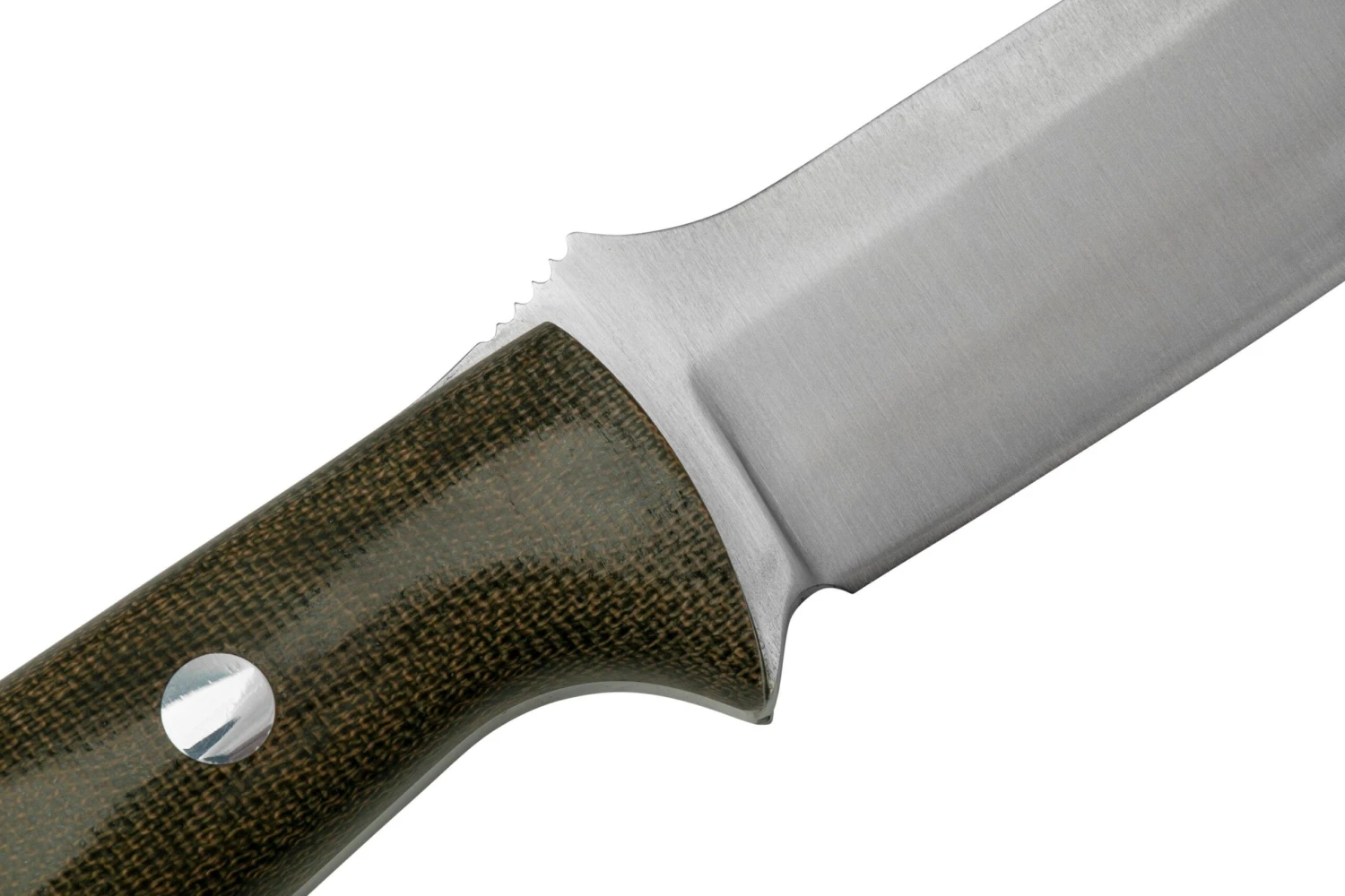 Bark River Bravo 1 A2 Green Canvas Micarta, Cuchillo De Bushcraft 5 Bark River Bravo 1 A2 Green Canvas Micarta, Cuchillo De Bushcraft - Imagen 5