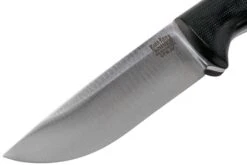 Bark River Bravo 1 LT CPM 3V Rampless, Black Canvas Micarta, Funda Marrón -Tienda De Cuchillos BRK07 126BRKC RS 03 bark river knives v202107