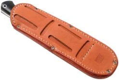 Bark River Bravo 1 LT CPM 3V Rampless, Black Canvas Micarta, Funda Marrón -Tienda De Cuchillos BRK07 126BRKC RS 07 bark river knives v202107