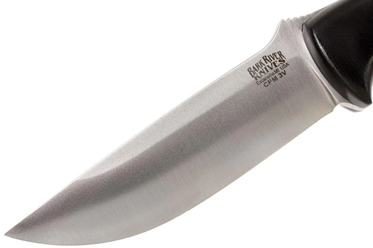 Bark River Bravo 1 LT CPM 3V, Black Canvas Micarta, Funda Marrón 3 Bark River Bravo 1 LT CPM 3V, Black Canvas Micarta, Funda Marrón - Imagen 3