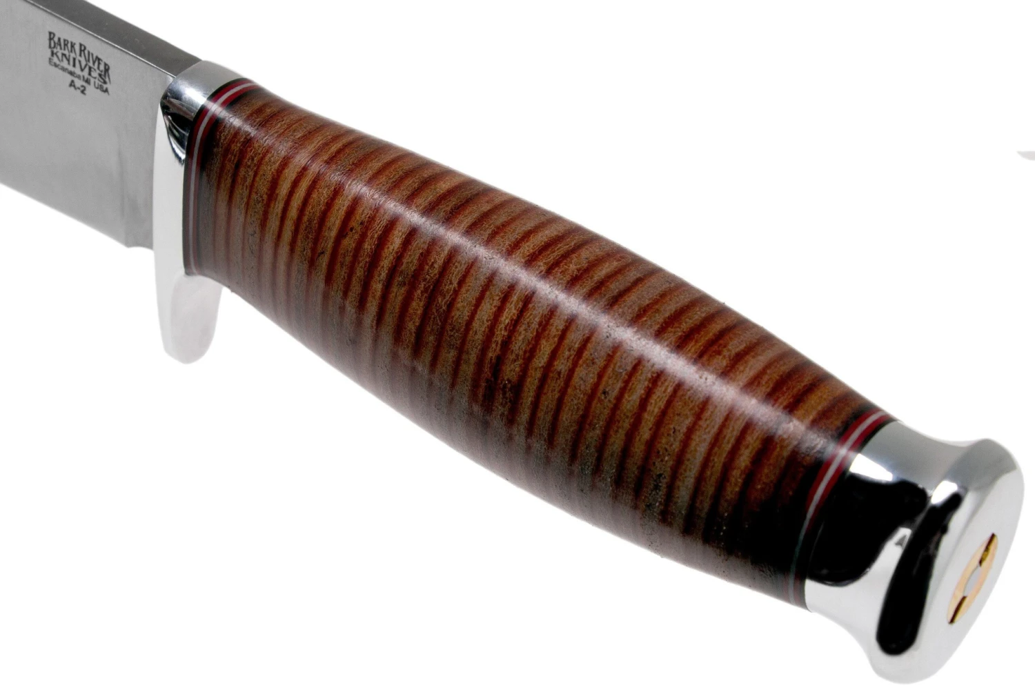 Bark River Teddy 2 A2 Stacked Leather Single Quillion Cuchillo De Exterior 5 Bark River Teddy 2 A2 Stacked Leather Single Quillion Cuchillo De Exterior - Imagen 5