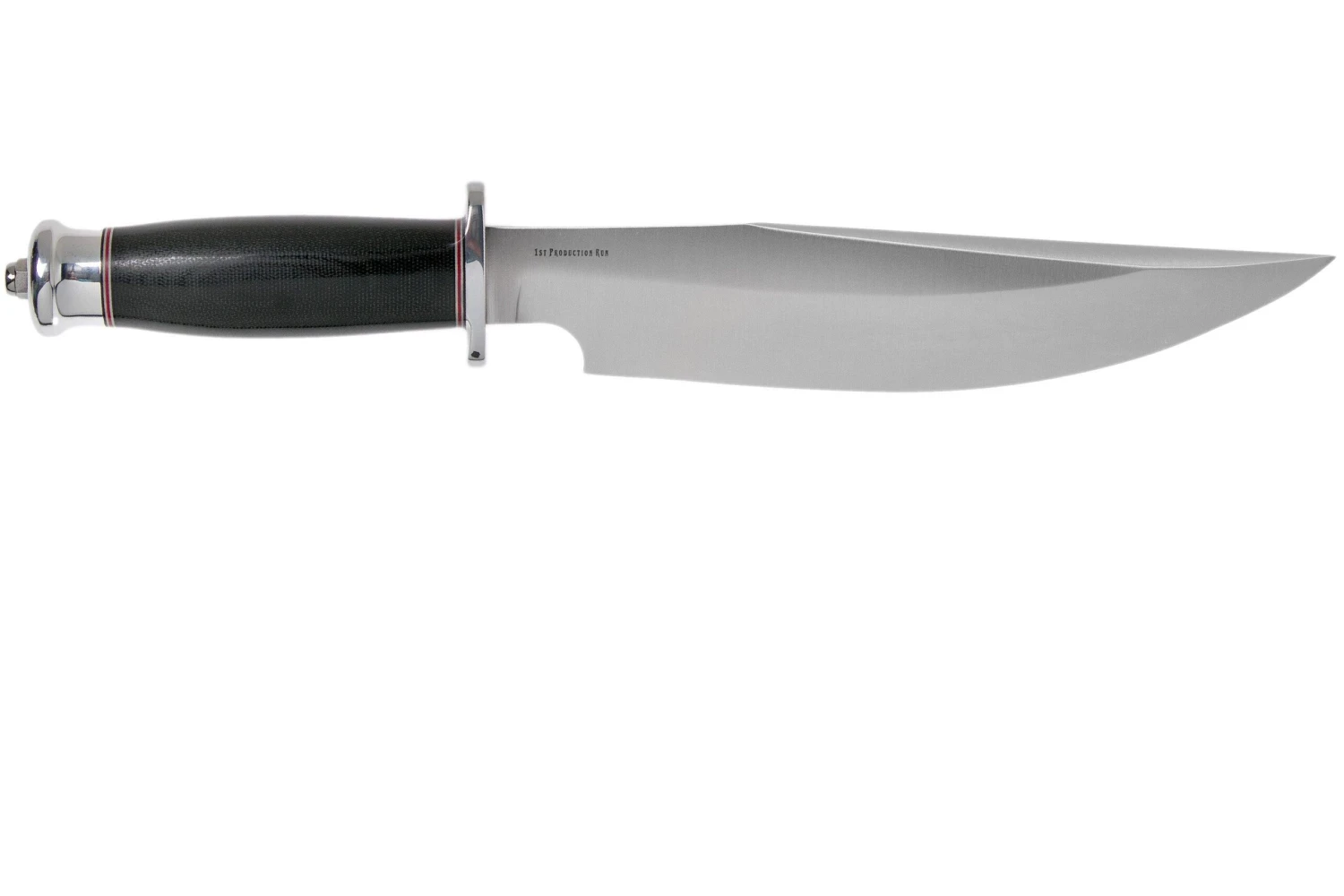 Bark River Highwayman III A2 Black Canvas Micarta Bowie Cuchillo 2 Bark River Highwayman III A2 Black Canvas Micarta Bowie Cuchillo - Imagen 2