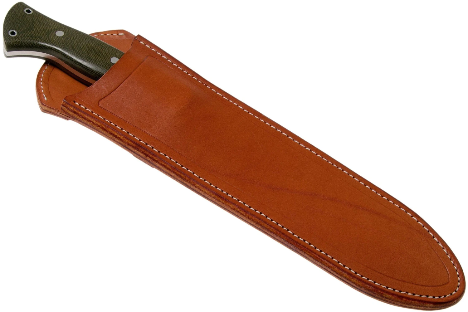 Bark River JX5 Vengeful 1 CPM 3V Green Canvas Micarta Machete 6 Bark River JX5 Vengeful 1 CPM 3V Green Canvas Micarta Machete - Imagen 6