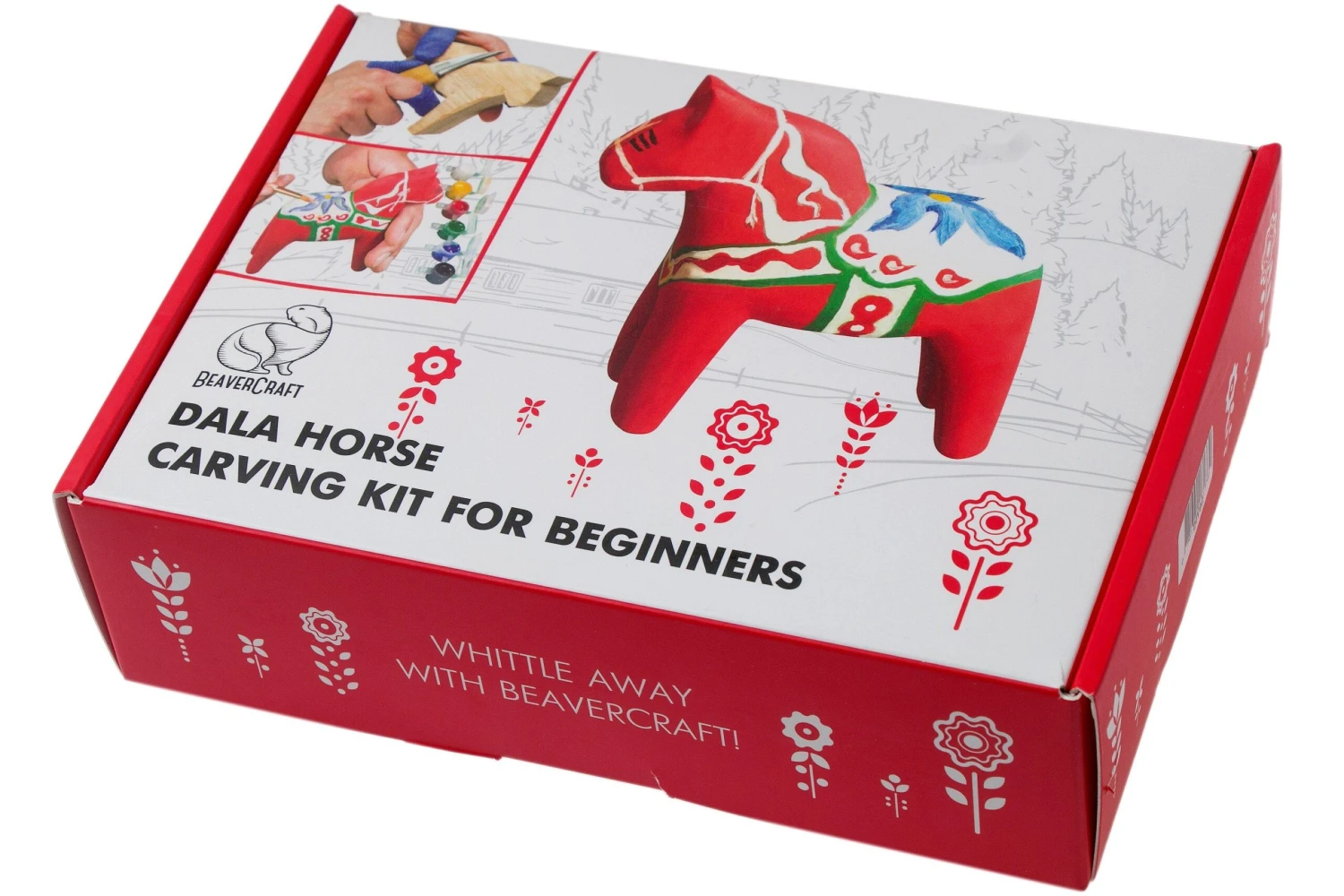 BeaverCraft Dala Horse Carving Hobby Kit DIY02, Set De Tallado De Madera 2 BeaverCraft Dala Horse Carving Hobby Kit DIY02, Set De Tallado De Madera - Imagen 2