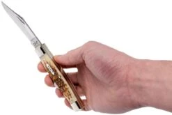 Case Large Stockman Amber Jigged Bone, 00204, 6375 CV Navaja -Tienda De Cuchillos CE204 10 case ce204 10