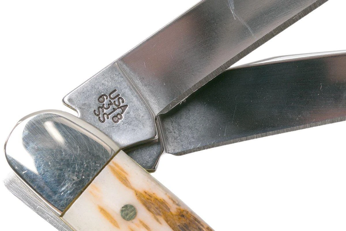 Case Medium Stockman Amber Jigged Bone, 00042, 6318 SS Navaja 4 Case Medium Stockman Amber Jigged Bone, 00042, 6318 SS Navaja - Imagen 4